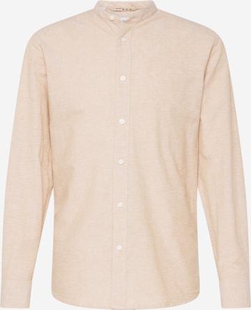 Chemise SELECTED HOMME en beige : devant