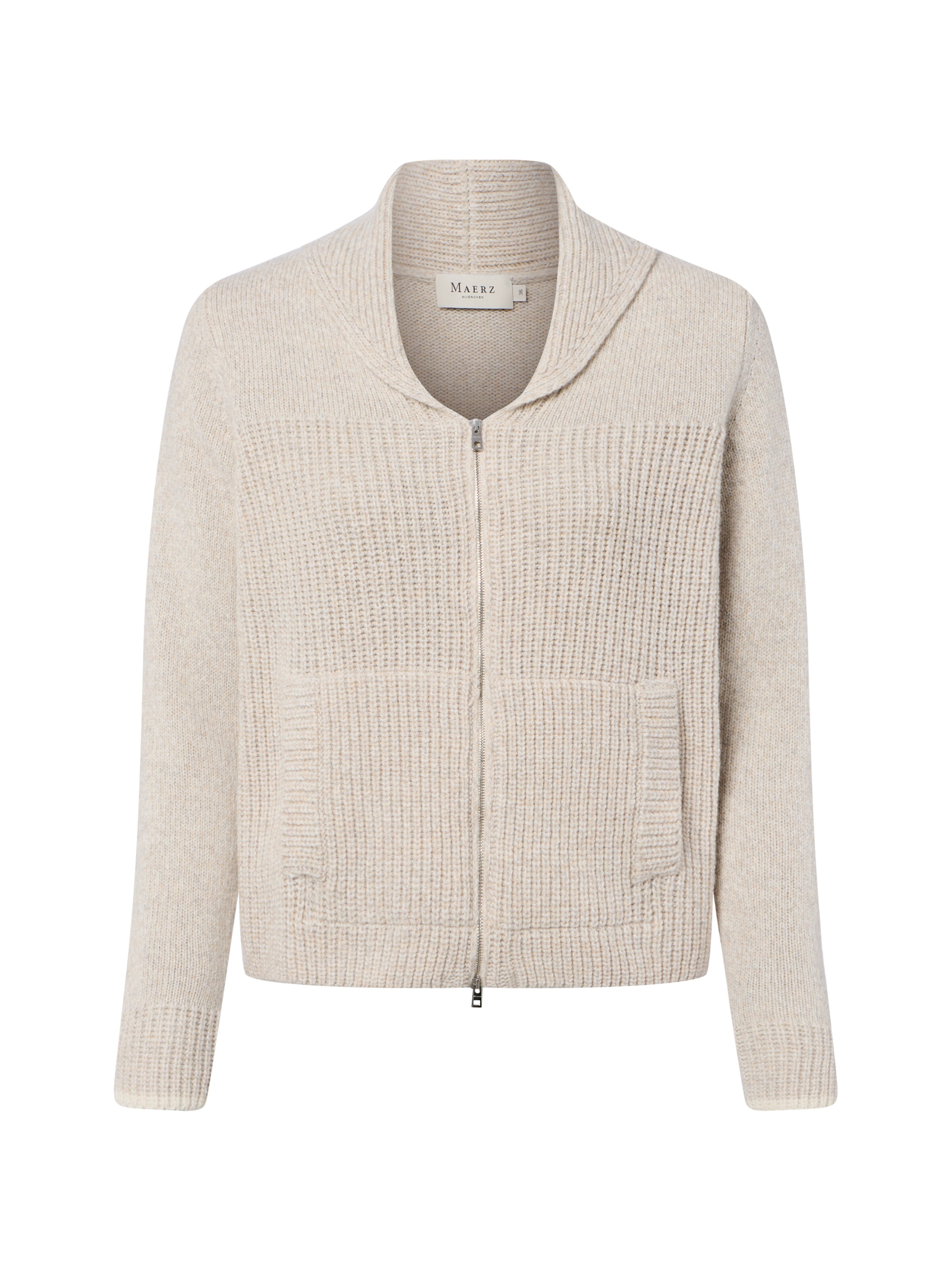 Cardigan MAERZ Muenchen en beige : devant