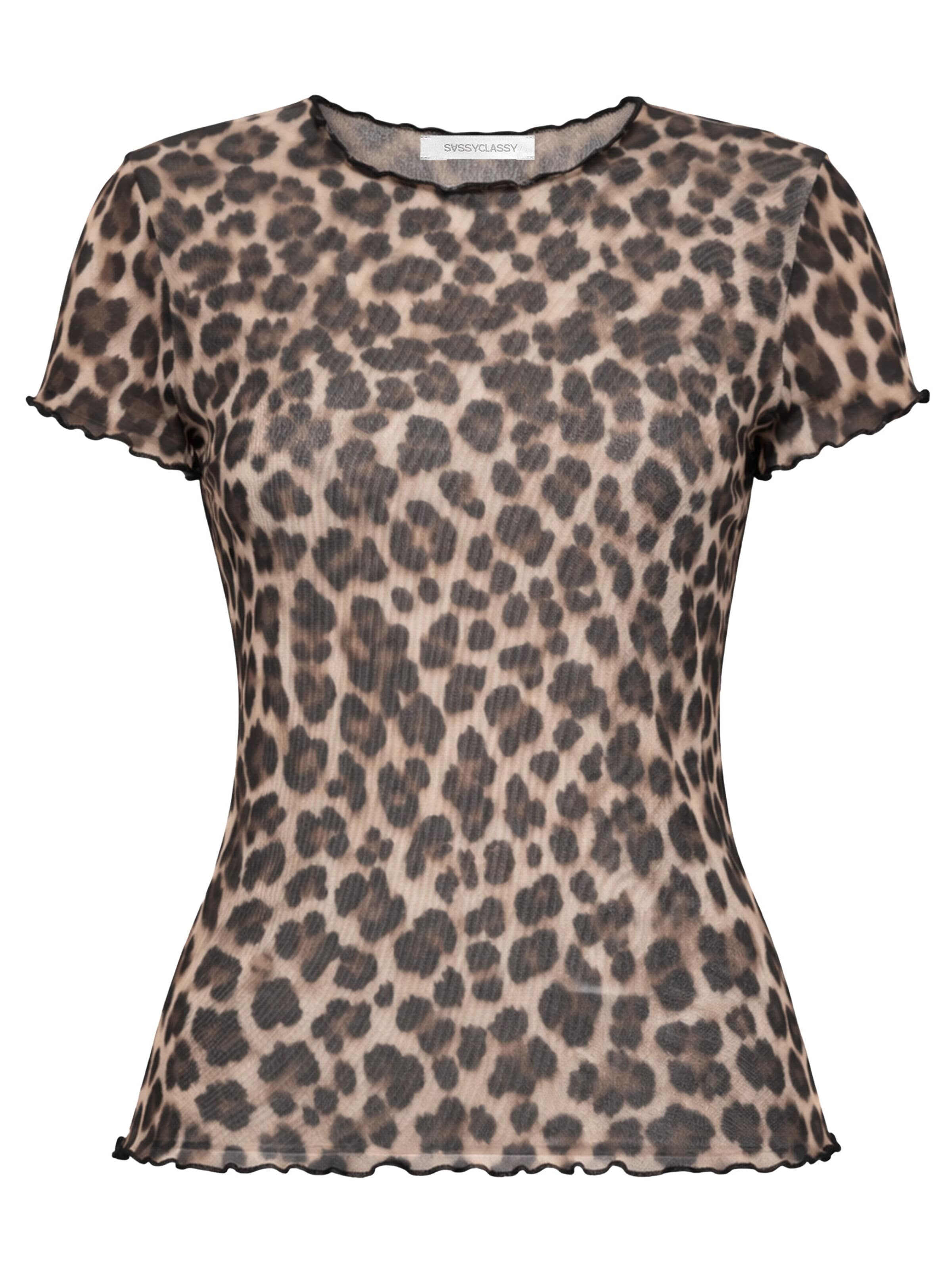 SASSYCLASSY Shirt‌ in Braun: Vorderseite