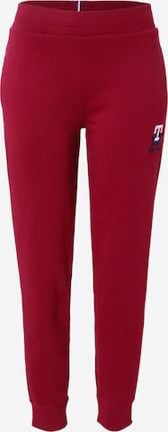 TOMMY HILFIGER Дънки Tapered Leg Панталон в червено: отпред