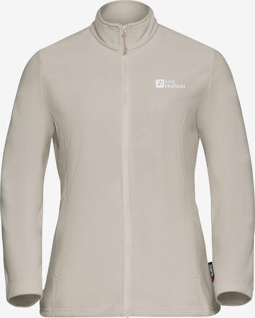 JACK WOLFSKIN Funktionsfleecejacke 'Taunus' in Beige: Vorderseite
