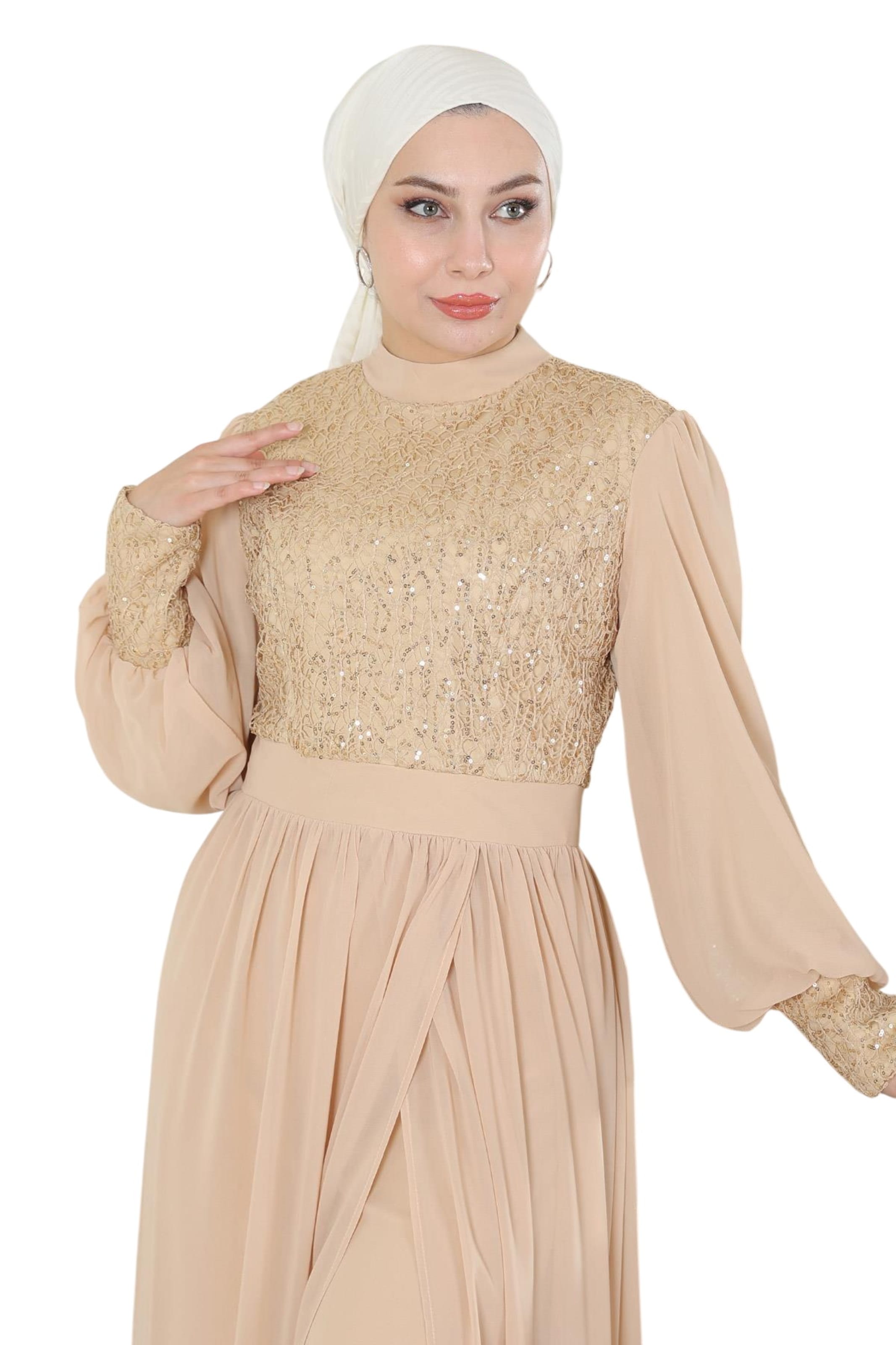 MODAMIHRAM Dress in Gold