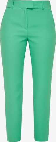 s.Oliver BLACK LABEL Slim fit Trousers in Green: front