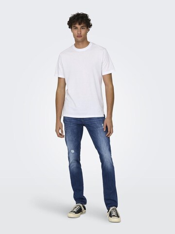 Slimfit Jeans 'LOOM' de la Only & Sons pe albastru