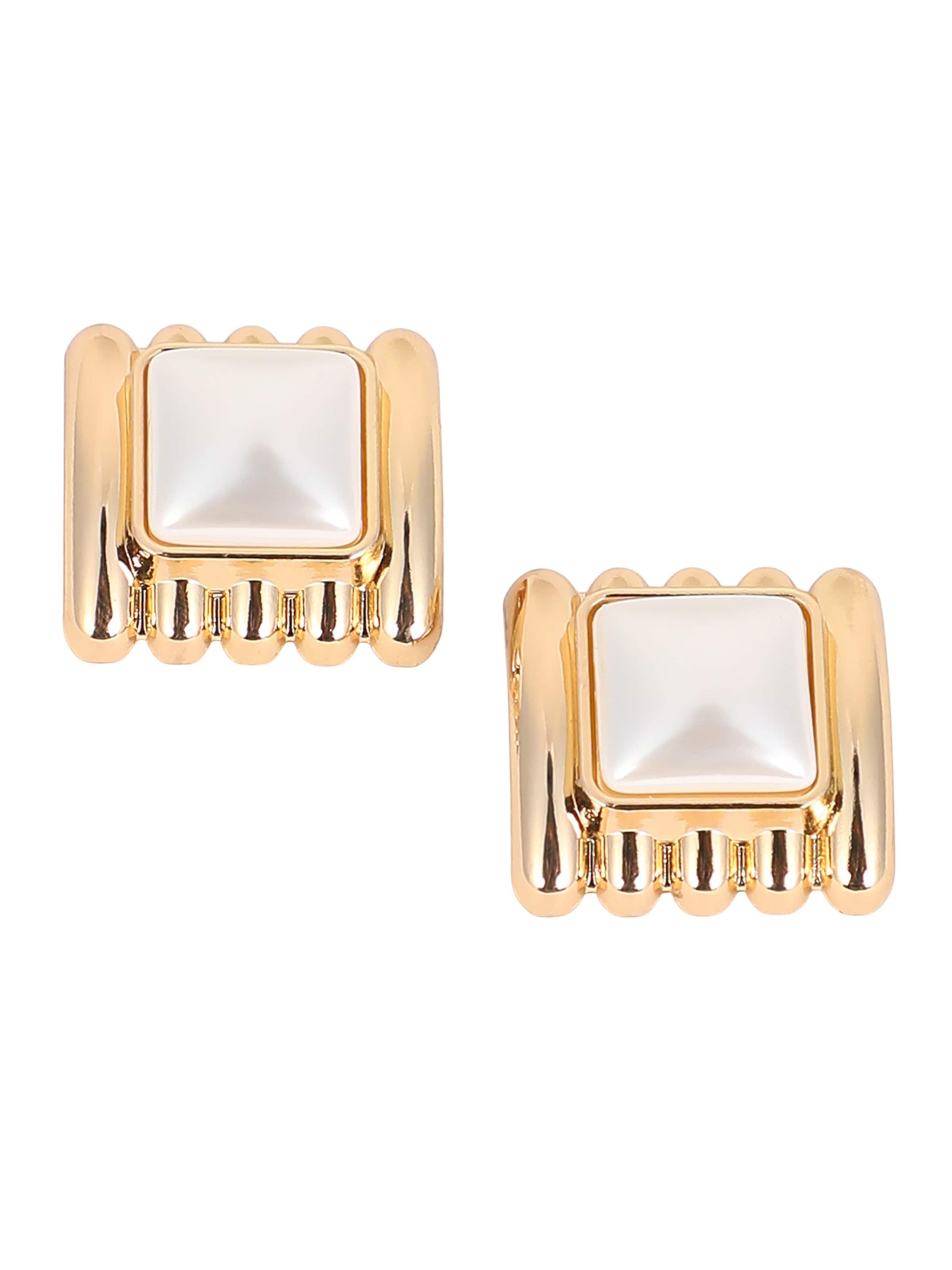 Boucles d'oreilles 'Ensley' SOHI en or : devant