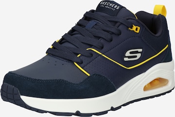 SKECHERS Tenisky 'UNO - RETRO ONE' – modrá: přední strana