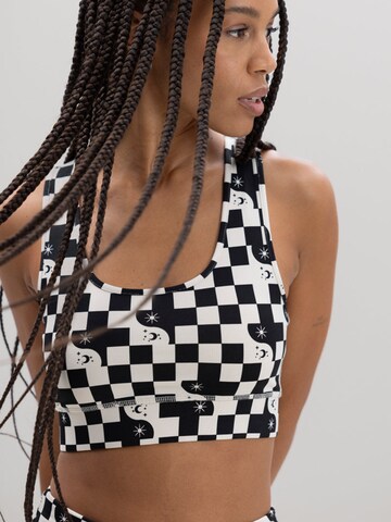 Hey Honey Sports bra 'Racerback' in Black: front