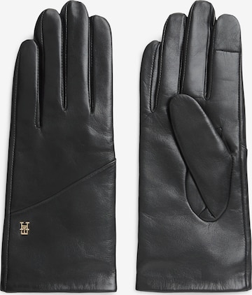 TOMMY HILFIGER Full finger gloves 'ELEVATED CHIC' in Black: front
