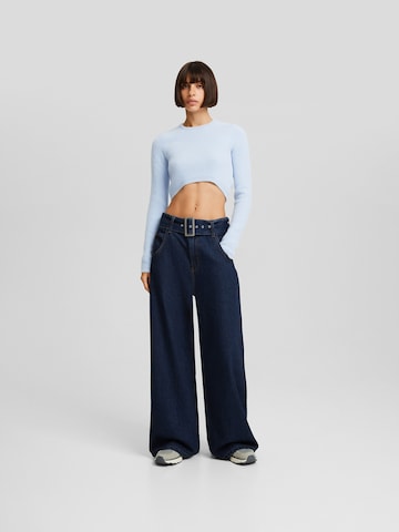 Pull-over Bershka en bleu