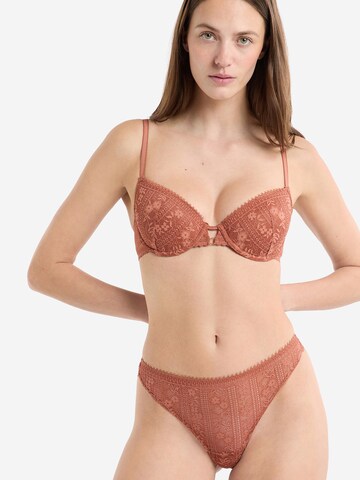ETAM T-shirt Bra 'Aura' in Brown