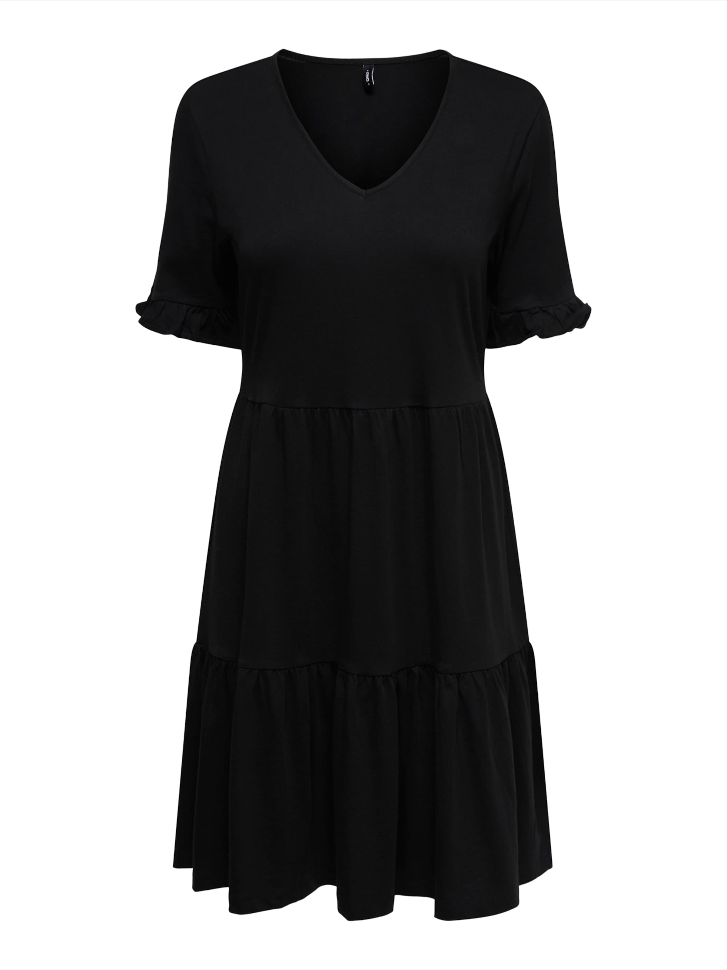 ONLY Zomerjurk 'ONLBLOOM' in Zwart: voorkant