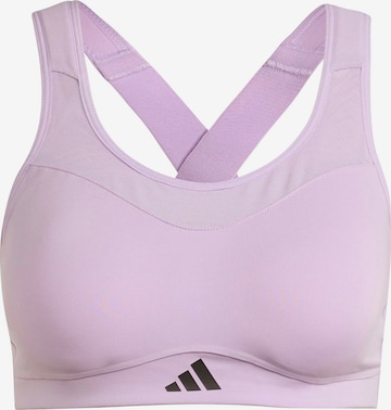 ADIDAS PERFORMANCE Bustier Urheilurintaliivit 'TLRDIM' värissä lila: etupuoli