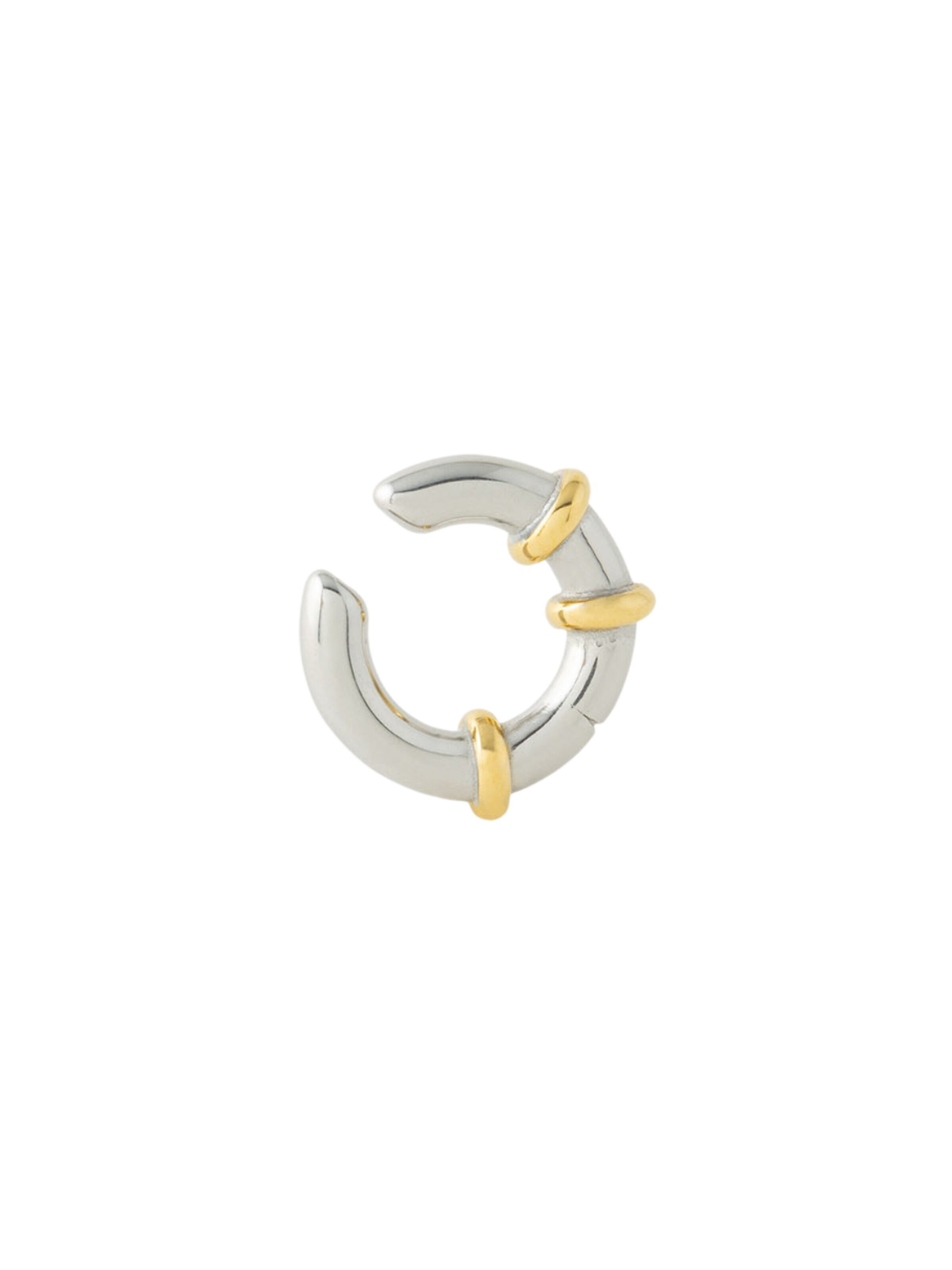 YParis Oorbellen 'Ear cuff Elvin Bi' in Zilver