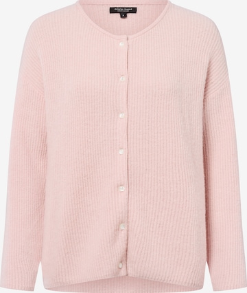 Marie Lund Gebreid vest in Roze: voorkant