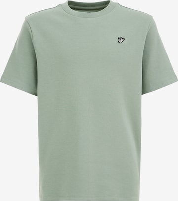 T-Shirt WE Fashion en vert : devant