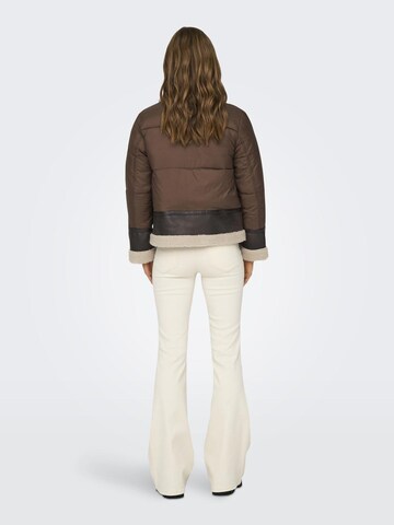 ONLY Winter Jacket 'Melinda' in Brown