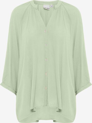 ICHI Blouse ' MARRAKECH ' in Green: front