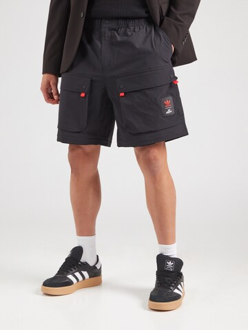 ADIDAS ORIGINALS Свободный крой Штаны '100T' в Черный
