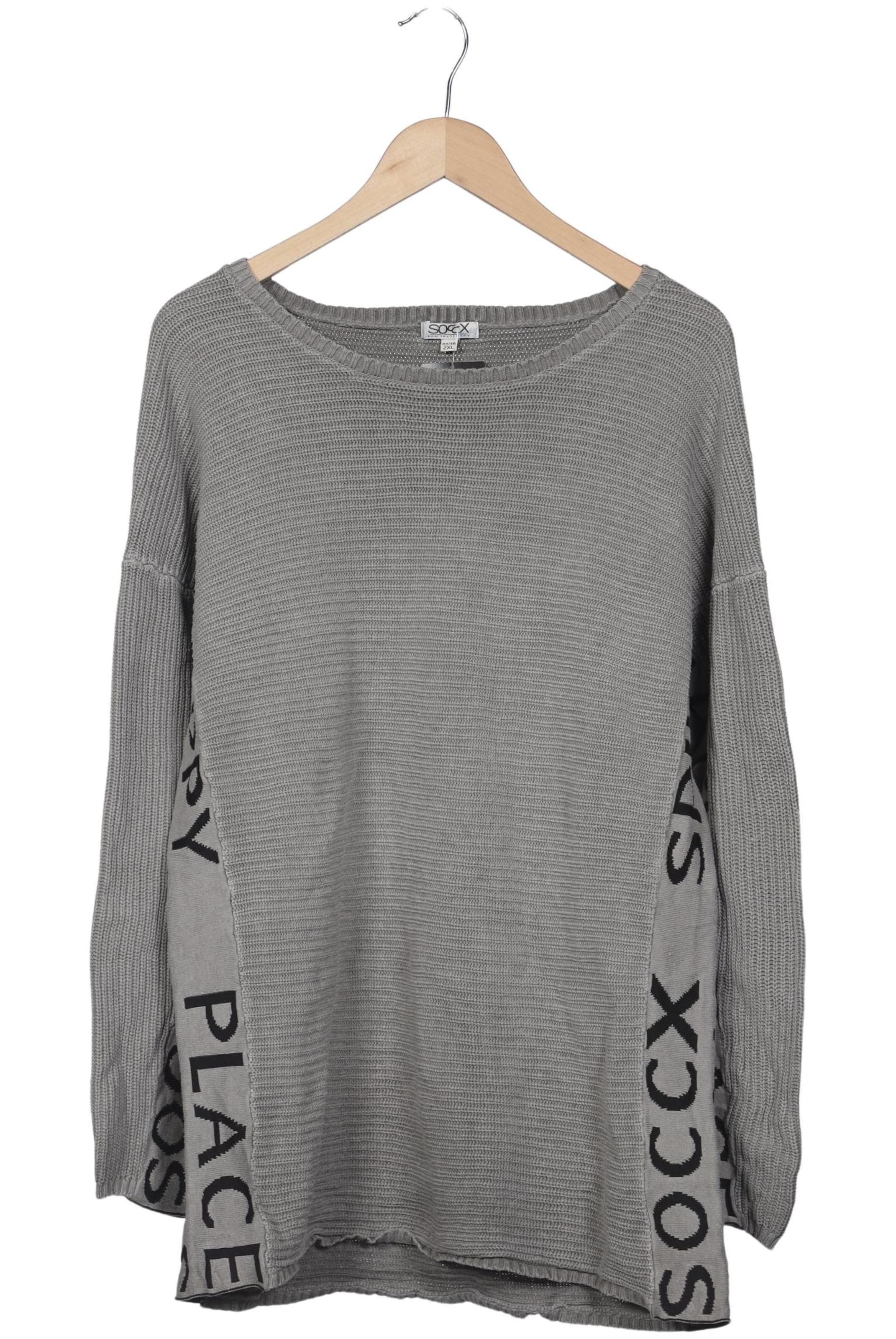 Soccx Pullover XXL in Grau: Vorderseite