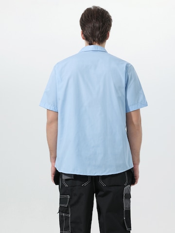 YOUTHUP Comfort Fit Hemd 'Berchtesgaden'‌‌‌‌ in Blau