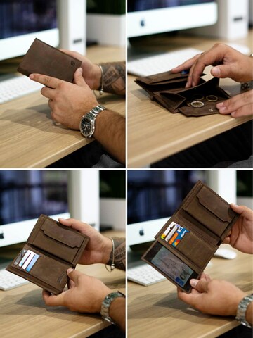 SERASAR Wallet 'Vintage' in Brown