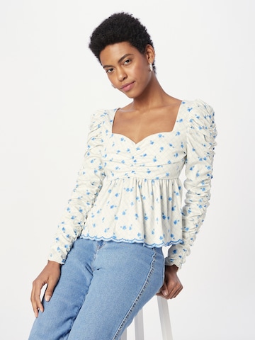 Notes du Nord Blouse 'Francesca' in Wit: voorkant