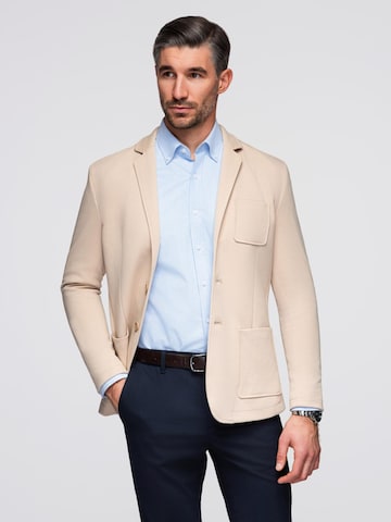 Coupe regular Veste de costume Ombre en beige