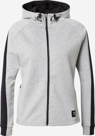 Hummel Athletic Zip-Up Hoodie 'Essi' in mottled grey / Black, Item view