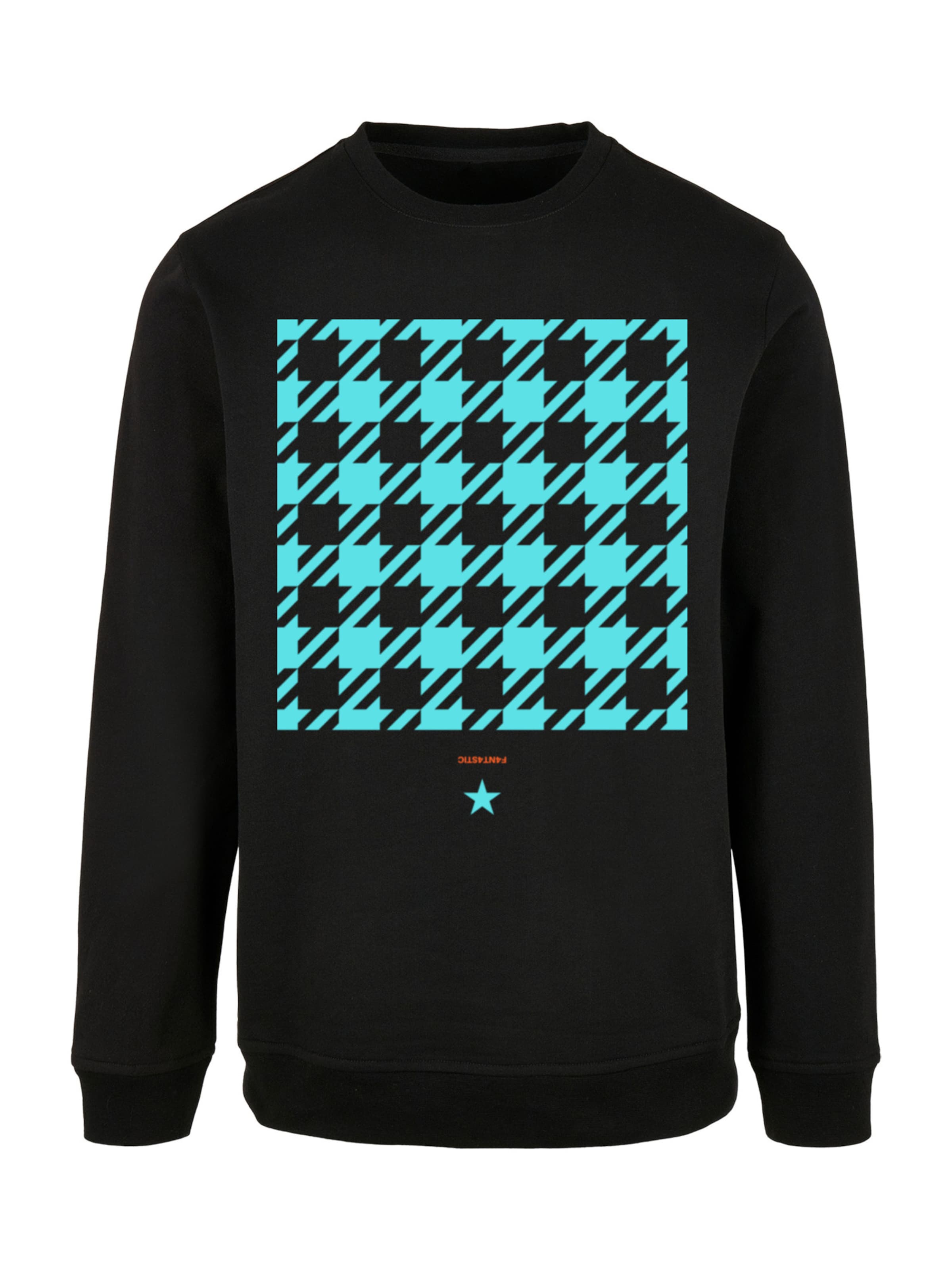 F4NT4STIC Sweatshirt in Zwart: voorkant