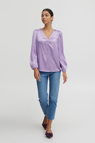 b.young Blouse in Lila