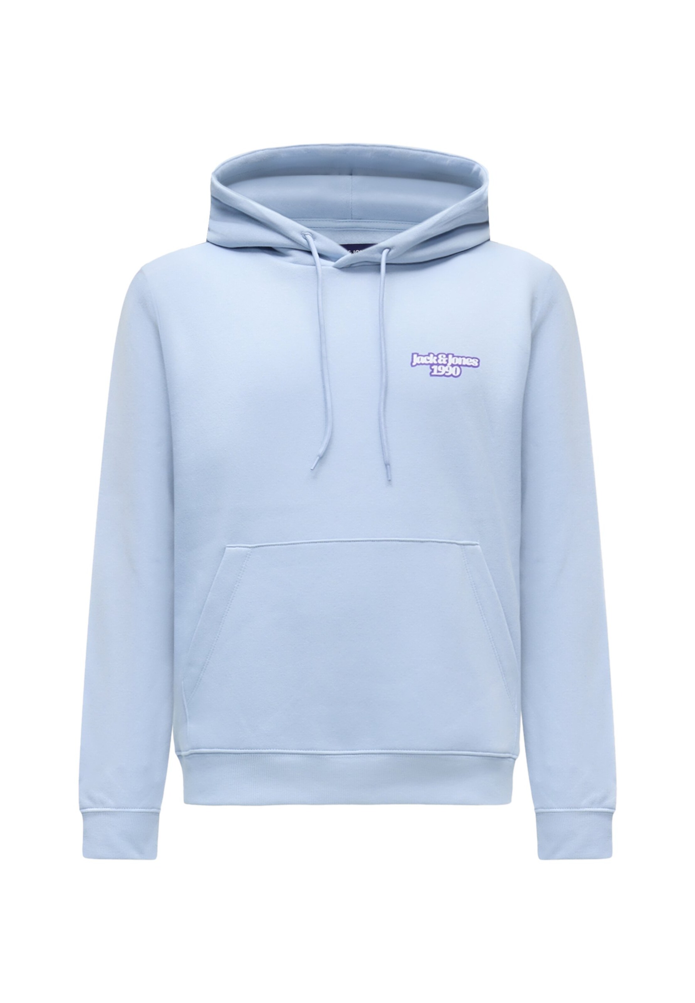 JACK & JONES Sweat-shirt 'JWHSEATTLE' en S en bleu clair / violet / blanc, Vue avec produit