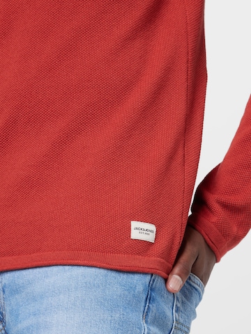 JACK & JONES Regular Fit Pullover 'Hill' in Rot