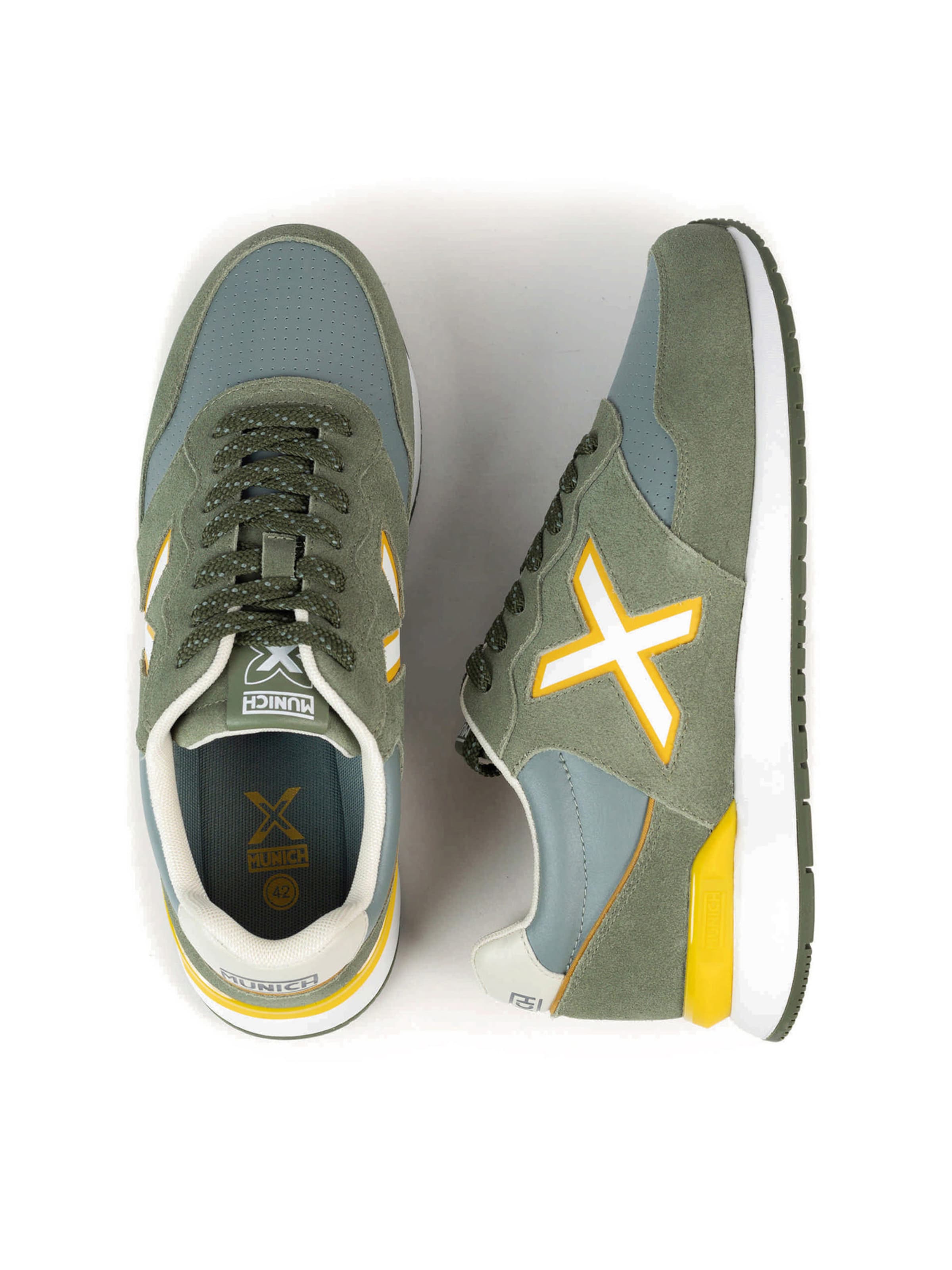 Baskets basses 'Dash' MUNICH en vert