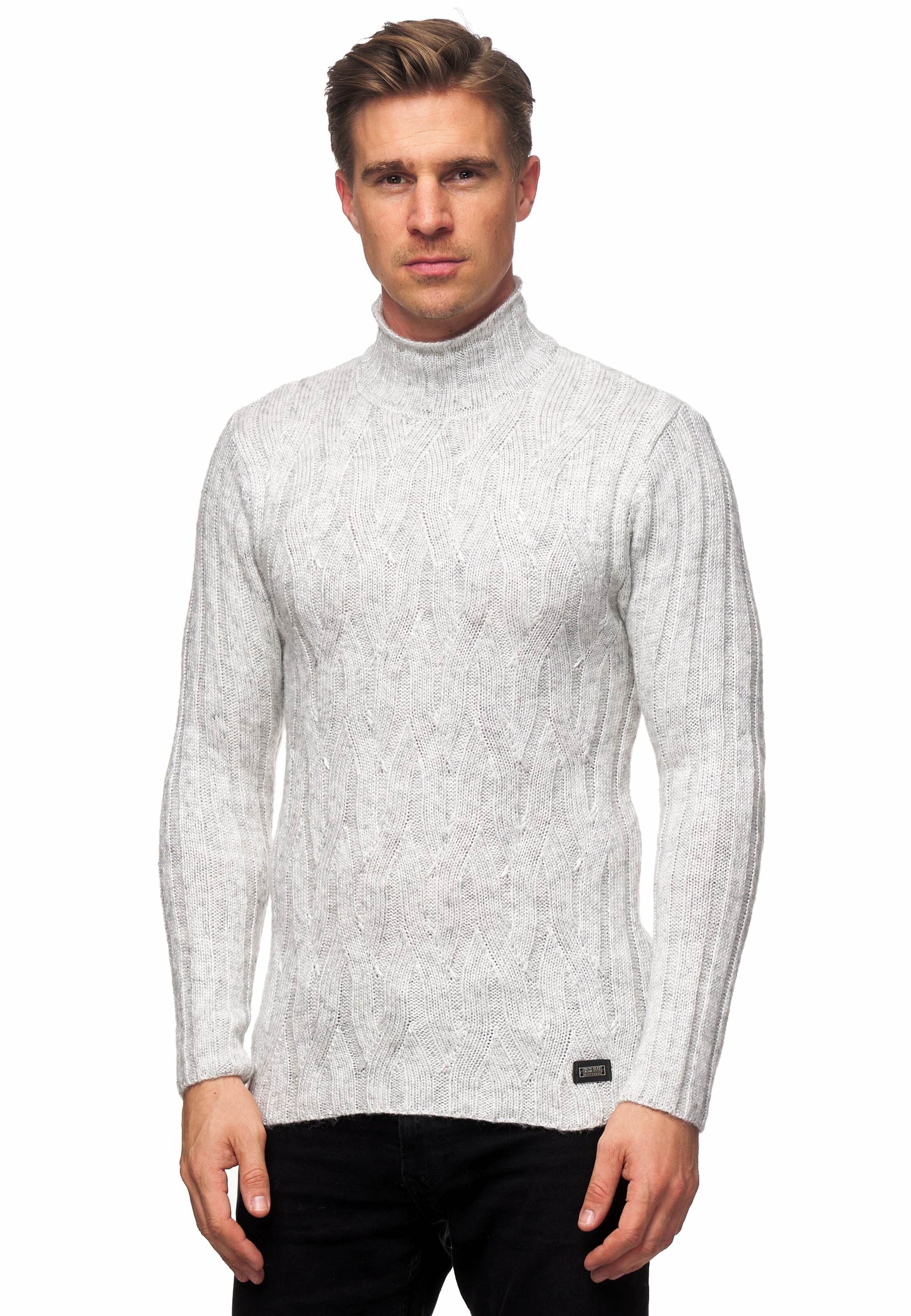 Rusty Neal Pullover in Grau: Vorderseite