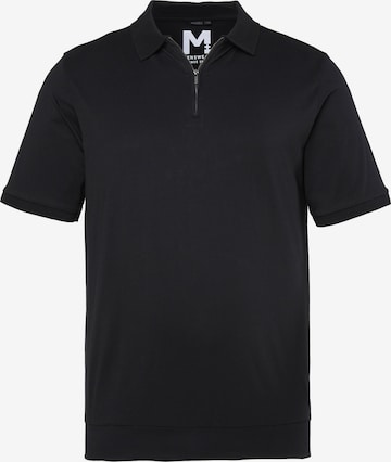 Men Plus Shirt in Black: front