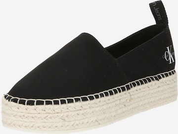 Espadrillas di Calvin Klein Jeans in nero: frontale