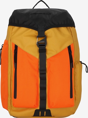 Piquadro Backpack 'Spike' in Yellow: front