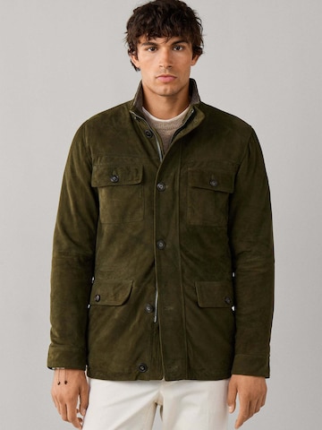 Hackett London Tussenjas in Groen: voorkant
