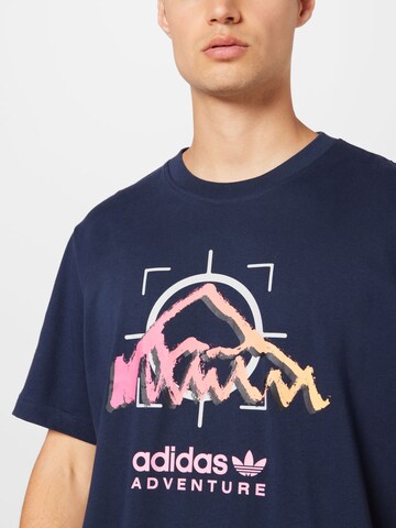 mėlyna ADIDAS ORIGINALS Marškinėliai 'Adventure Ride'