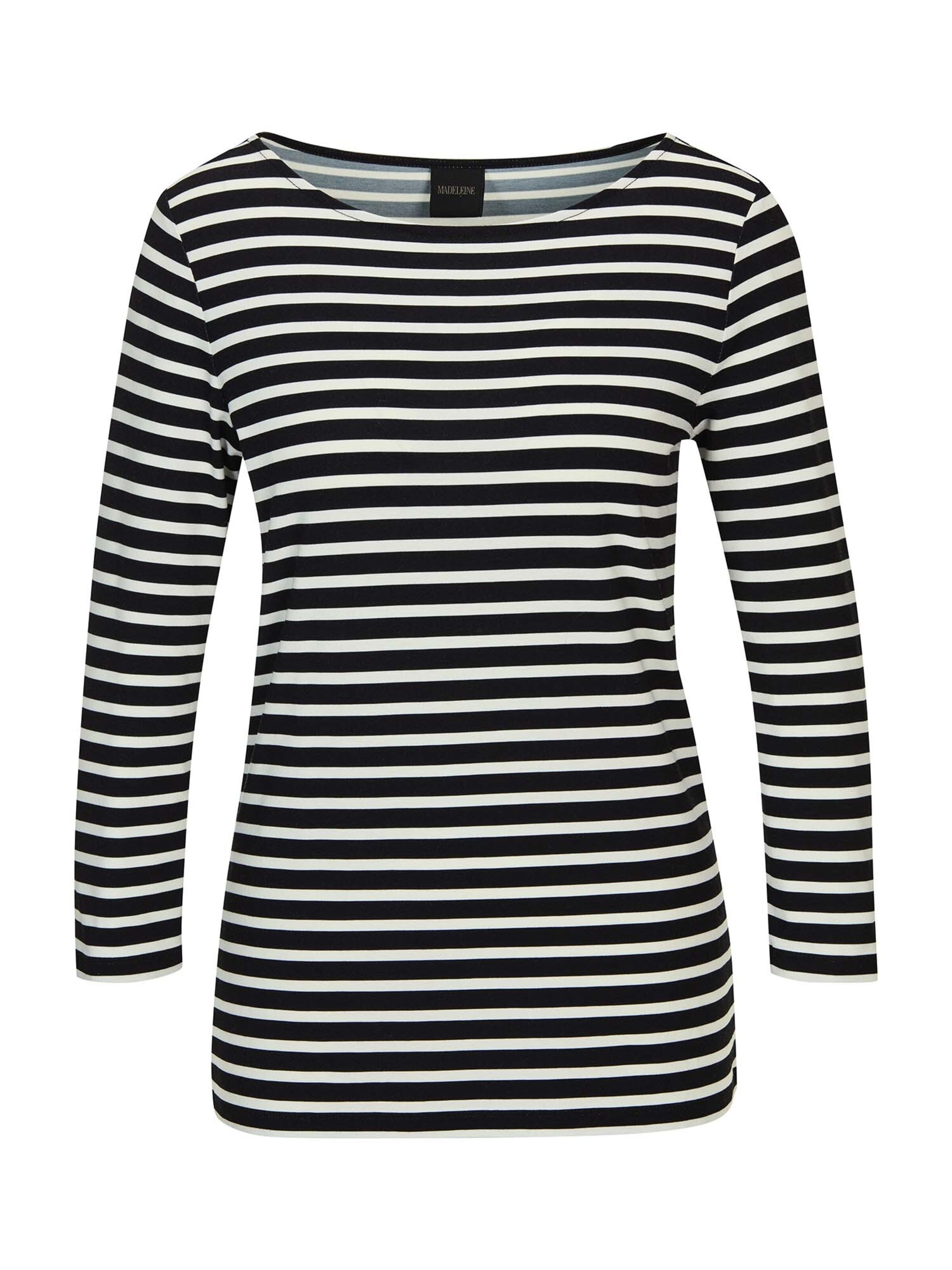 T-shirt MADELEINE en noir : devant