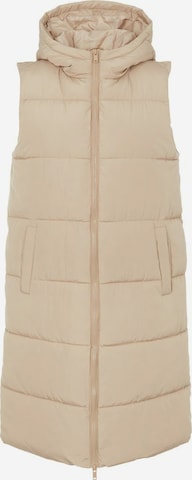 PIECES Vest 'Bee' in Beige: front