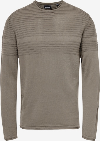 Pull-over 'Blade' Only & Sons en beige : devant