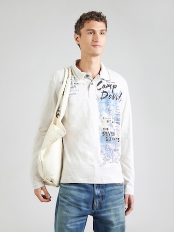 CAMP DAVID - Camiseta en gris: frente