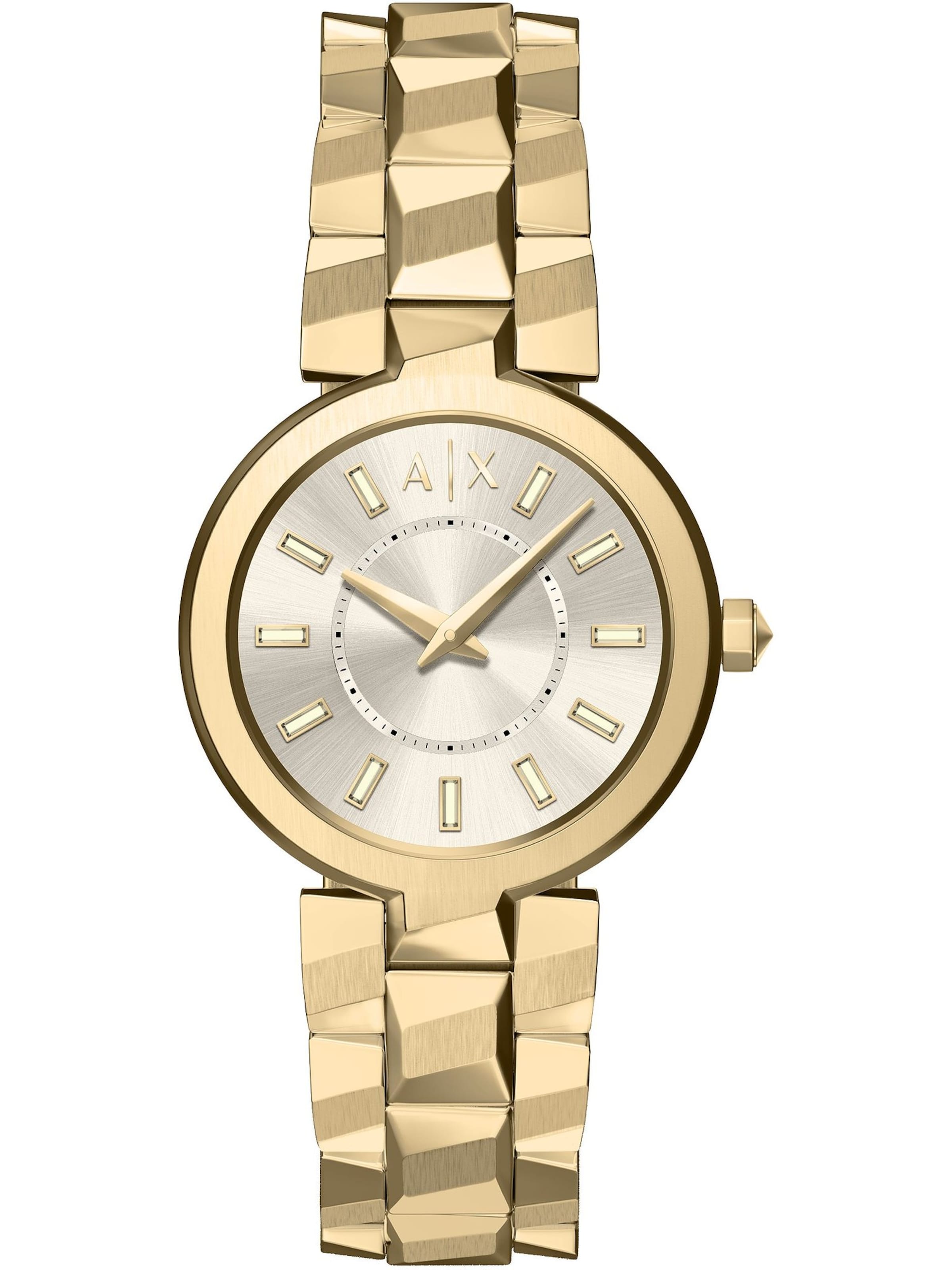 ARMANI EXCHANGE Uhr in Gold: Vorderseite