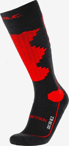 P.A.C. Athletic Socks in Red: front