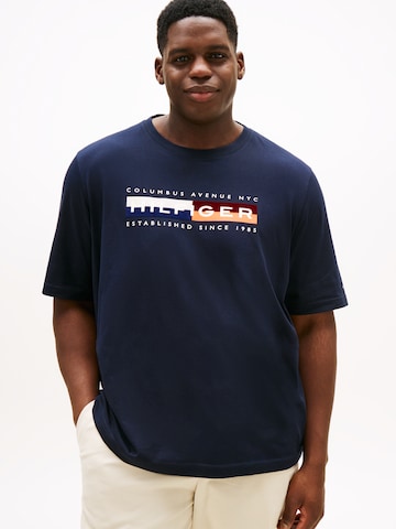 Maglietta di Tommy Hilfiger Big & Tall in blu: frontale