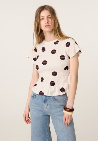 T-shirt Fabienne Chapot en blanc : devant