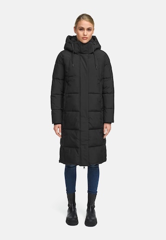 MARIKOO Winter coat 'Chumanii XVI' in Black: front