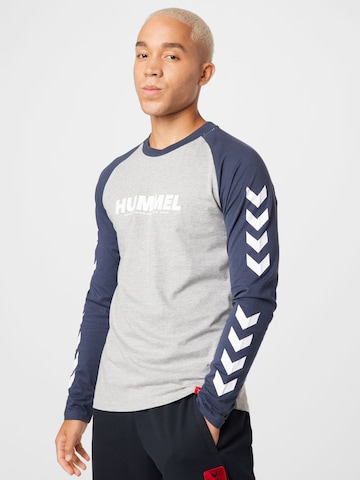 Hummel Functioneel shirt in Grijs: voorkant