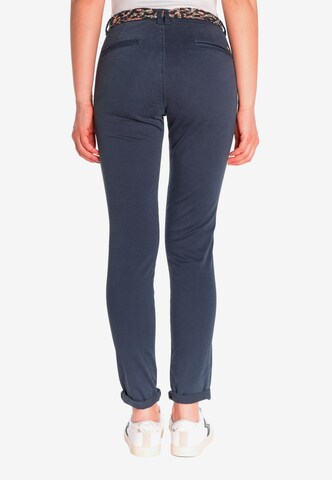 Le Temps Des Cerises Regular Chino 'DYLI 2' in Blauw